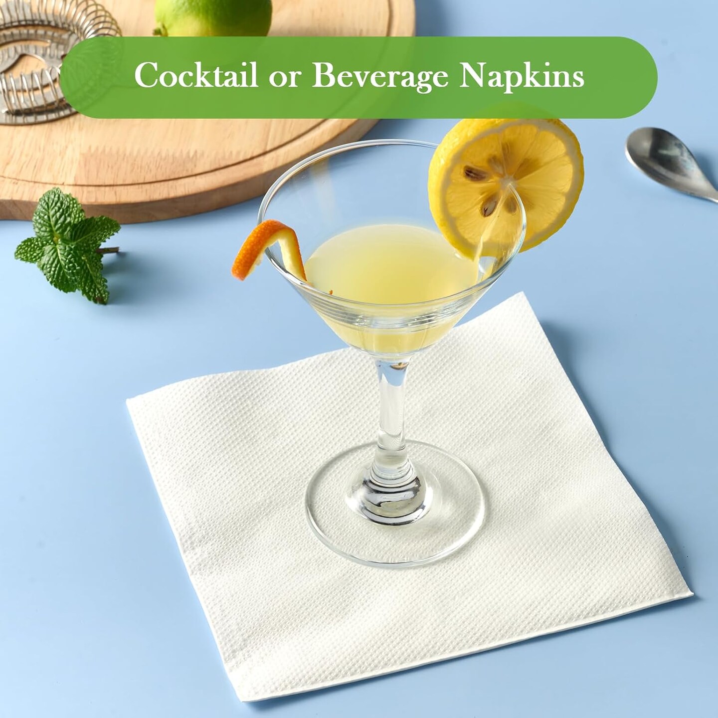 Napkins Bulk, 250 Count Everyday Paper Napkins, 6.5&#xD7;6.5 Inch Folded, 2-Ply Soft And Absorbent for Dinner, Gathering, Bar, Restaurants(13&#xD7;13 Inch Unfolded)