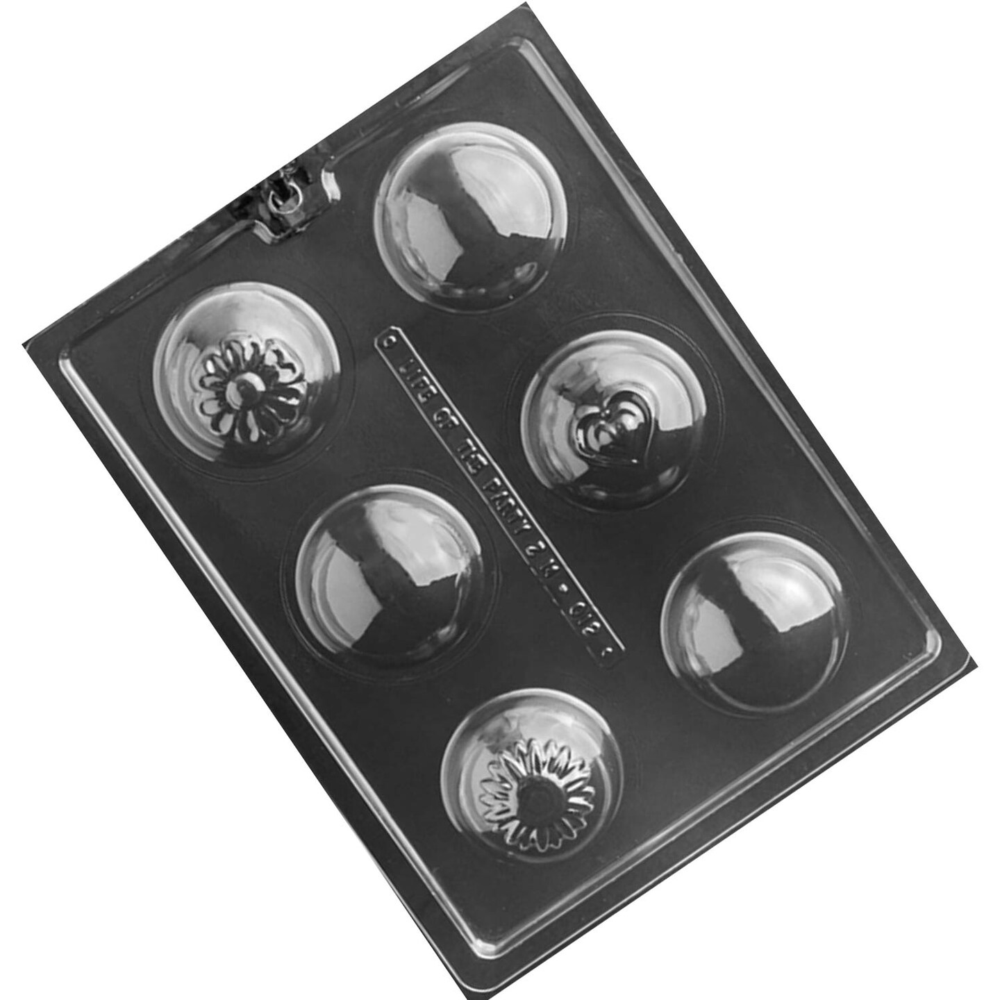 Heart and Flowers Cocoa or Bath Bomb Chocolate Mold