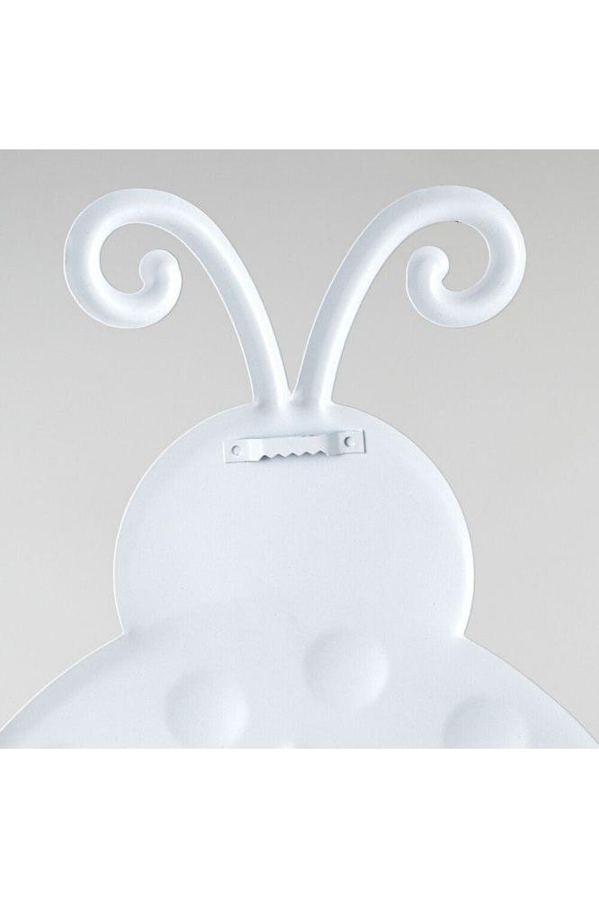 12&#x22; Metal Embossed Ladybug Hanger: Polka Dot/Solid