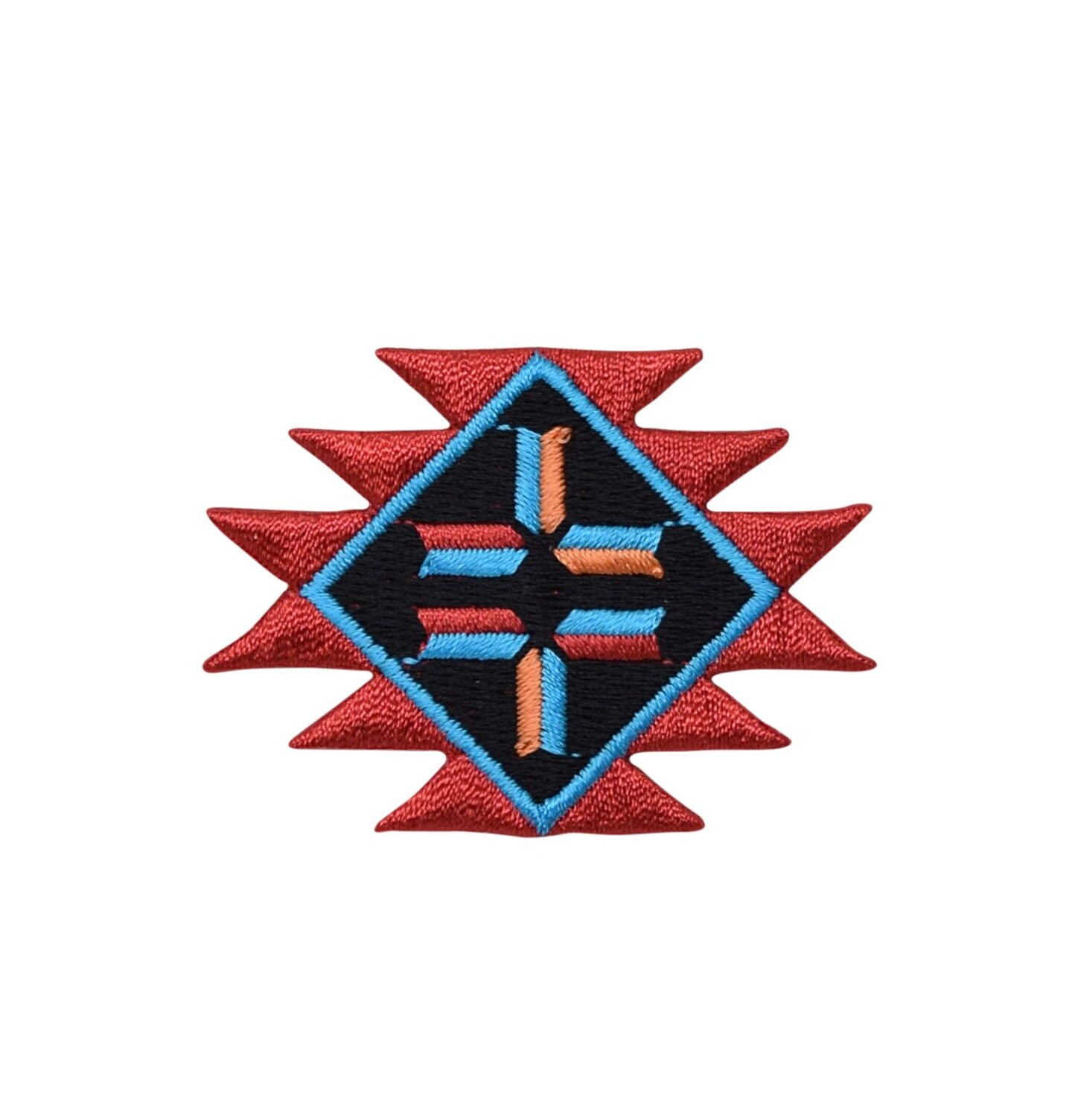 Southwest Indian Pattern, Embroidered, Iron on Patch