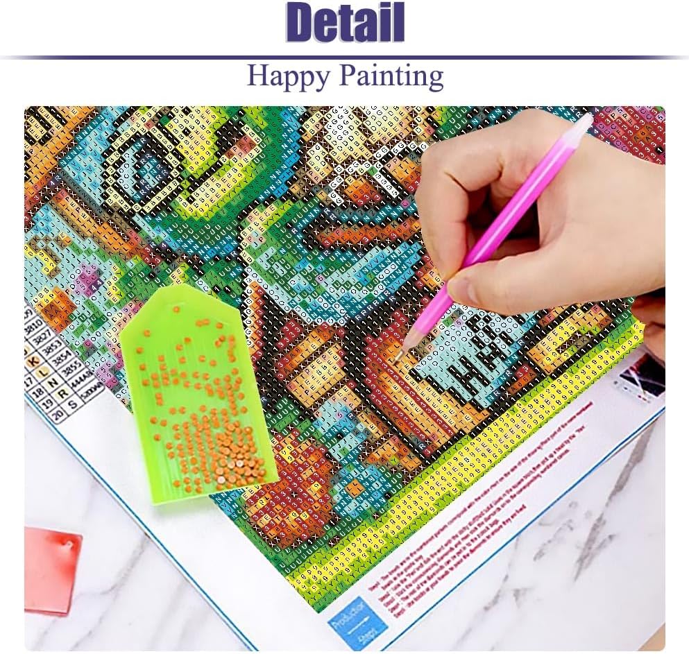 Sea Turtle Diamond Art Painting Kits for Adults, Full Drill Diamond Dots Paintings for Beginners, Round 5D Flowers Paint with Diamonds Pictures Gem Art Painting Kits DIY Crafts Kits 12x12inch
