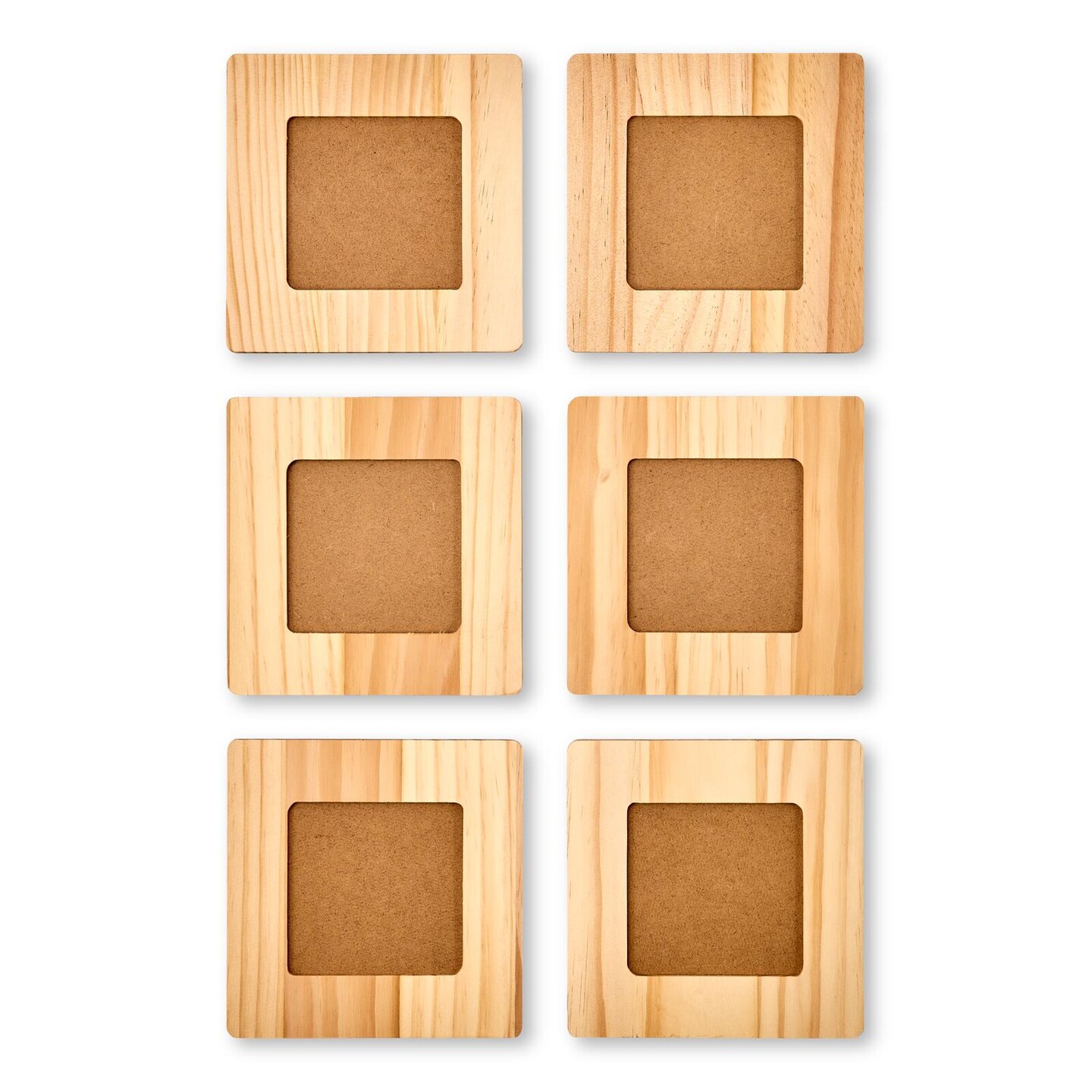Martha Stewart&#x2122; 4&#x22; x 4&#x22; Hardwood Square Frames - 6 pc. - 68706