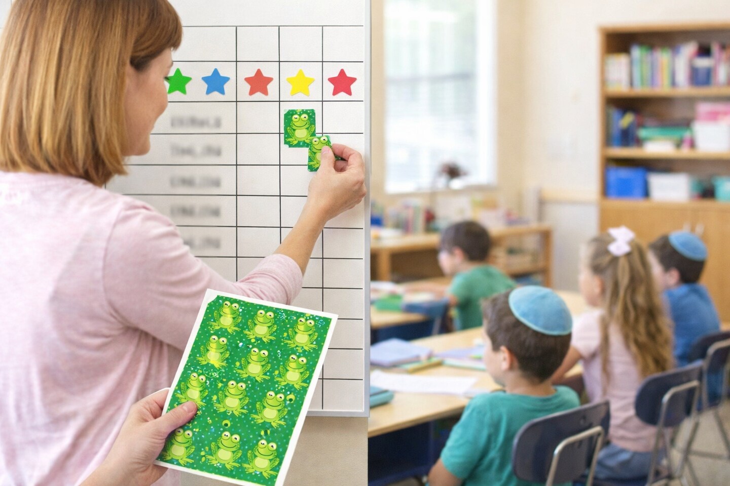 Frog Stickers 90 Pack – Cute Cartoon Frog Reward Stickers for Classroom, Spring Crafts & Kids Art Projects