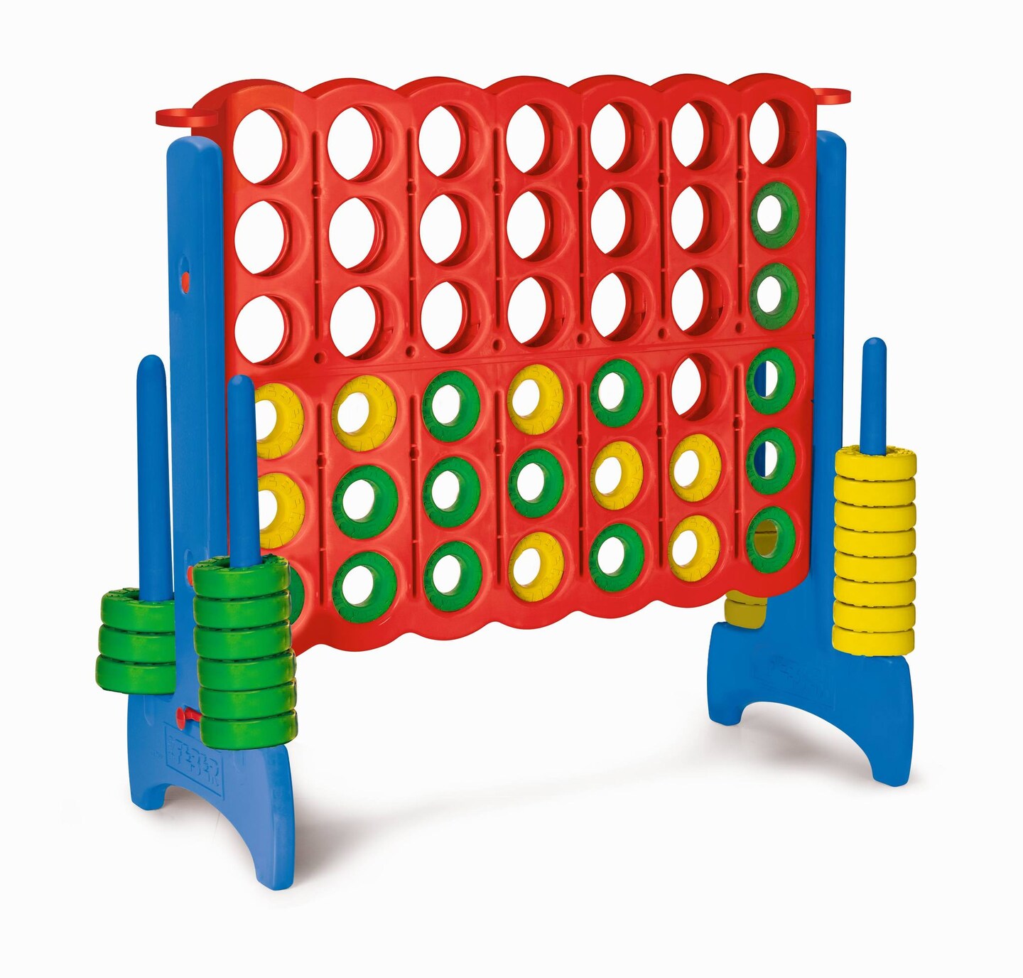 Feber Mega 4 In-Line Game (Primary Color) for Indoor or Outdoor Play