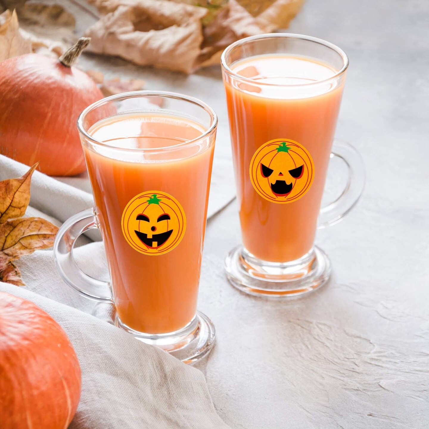 750 PCS Halloween Pumpkin Stickers (800pcs) 3.5 x 3.5 x 1.6 inches