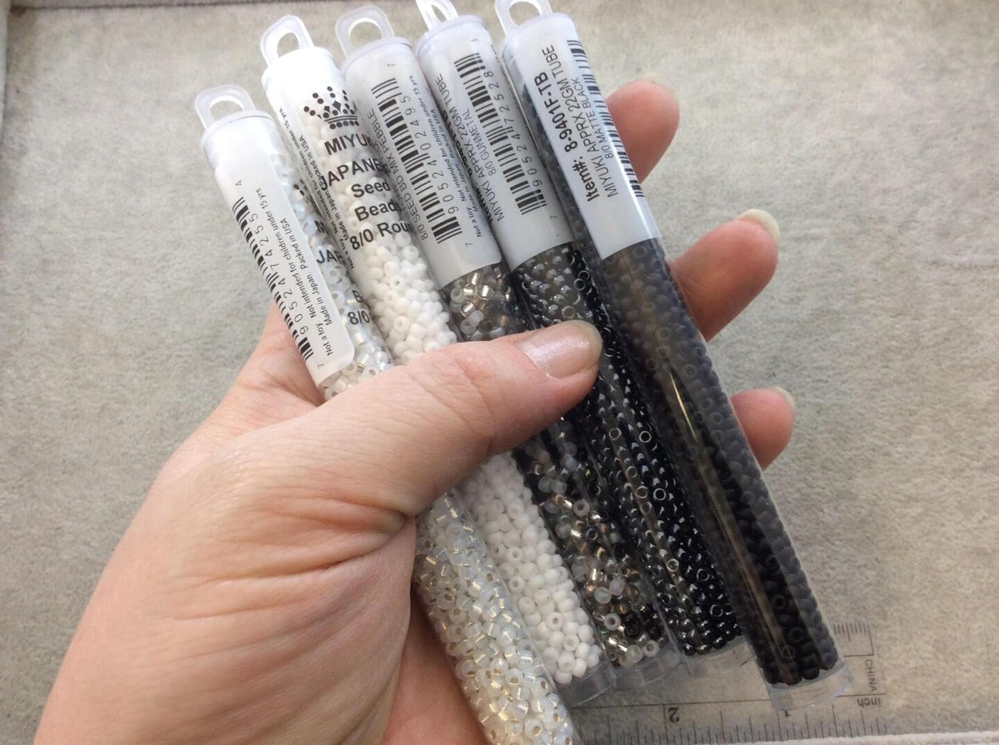 Miyuki Round Seed Bead Size 8/0 22g-tube Galvanized Silver