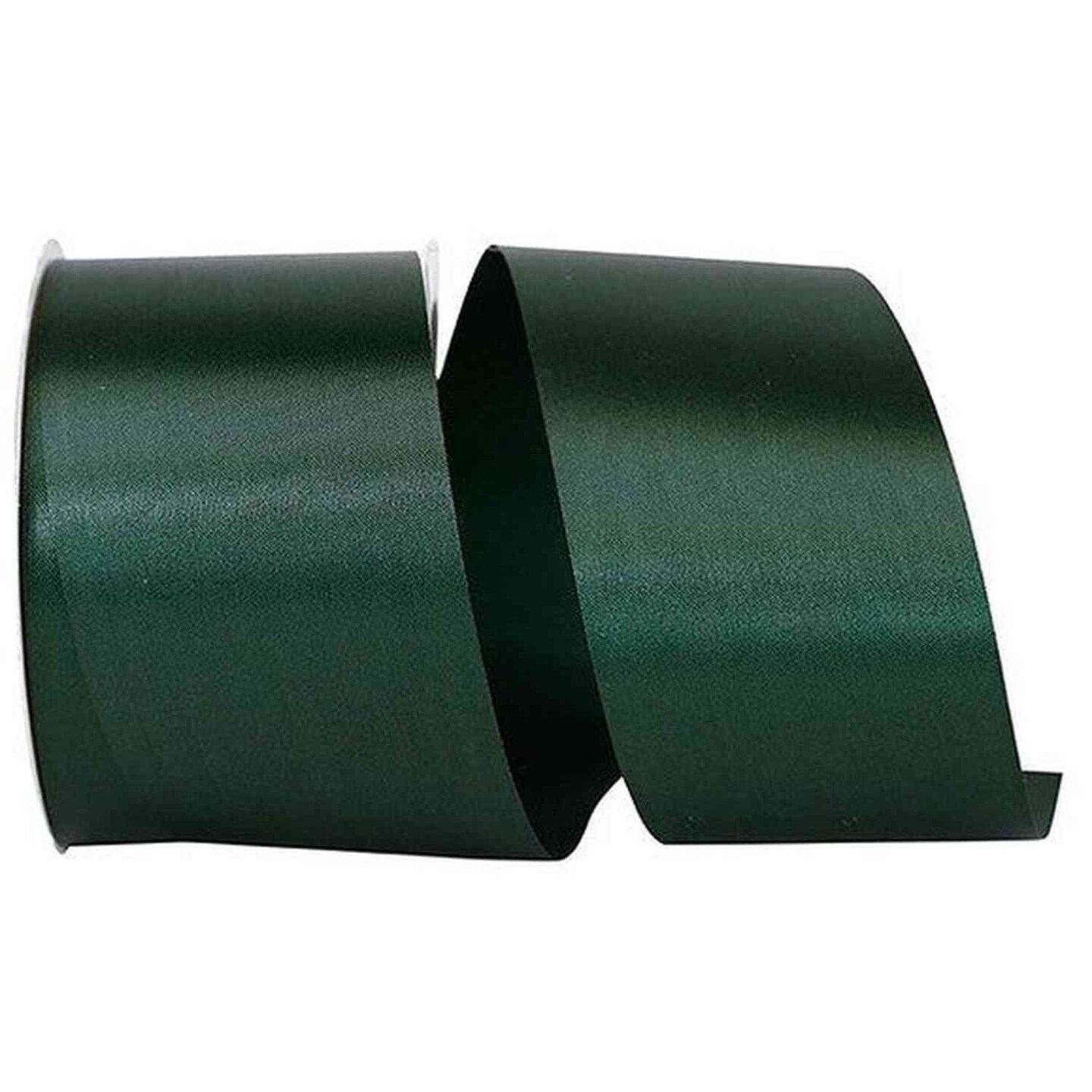 Hunter Strong Ribbon 2.5in Satin Allure Non-Wired Ribbon: Hunter (50 Yards) | Michaels