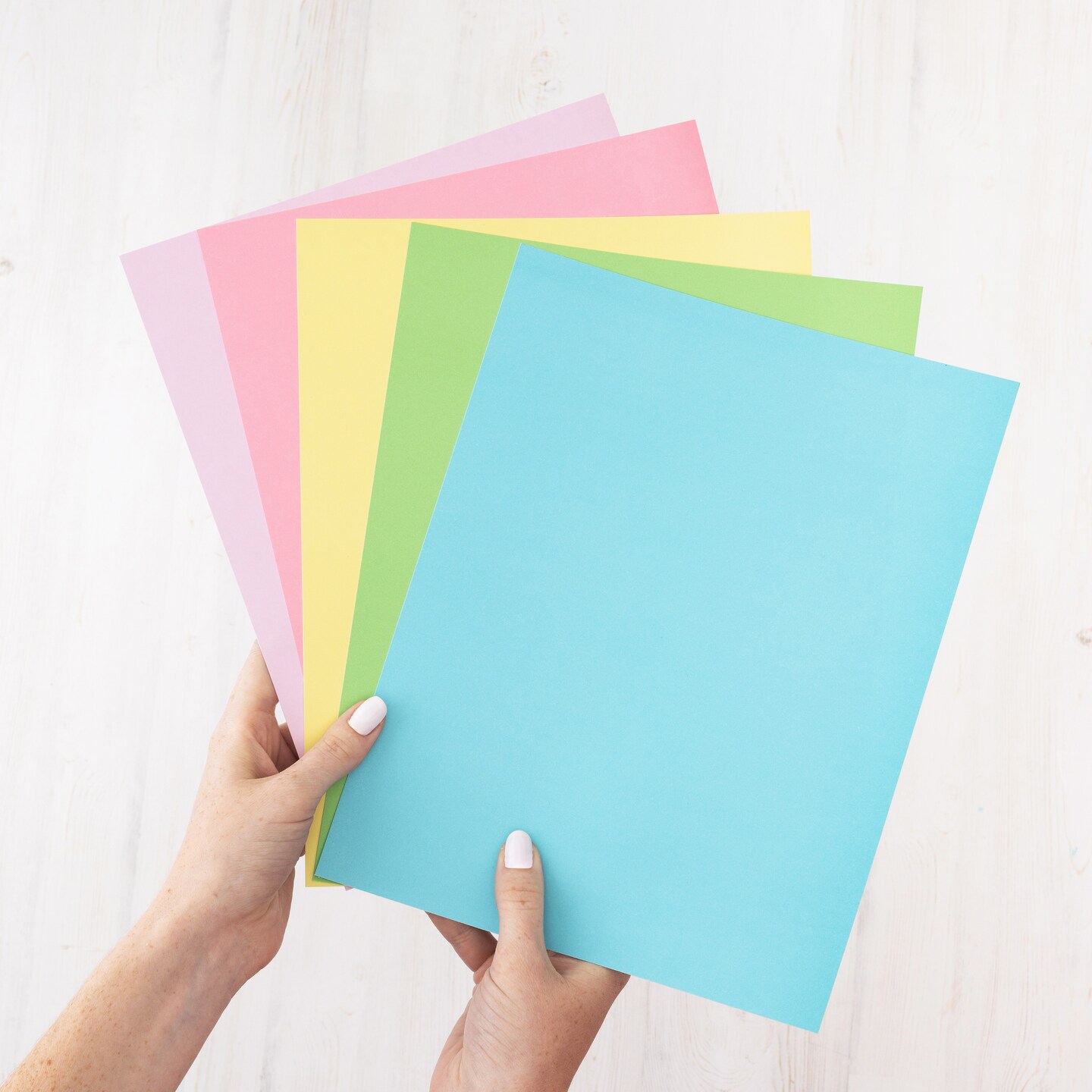 Colorbok 66.5lb Smooth Cardstock 8.5"X11" 50/Pkg-Pastel, 5 Colors/10 Each