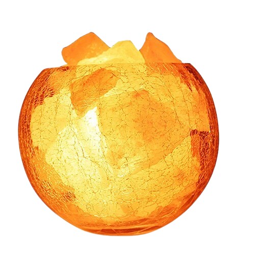 USB Himalayan Salt Lamp – Dimmable Crystal Night Light, Warm Glow Decor