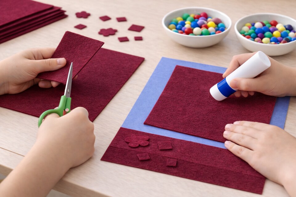 Premium Felt Sheets – 22 Vibrant Colors for Crafts, DIY, and School Projects