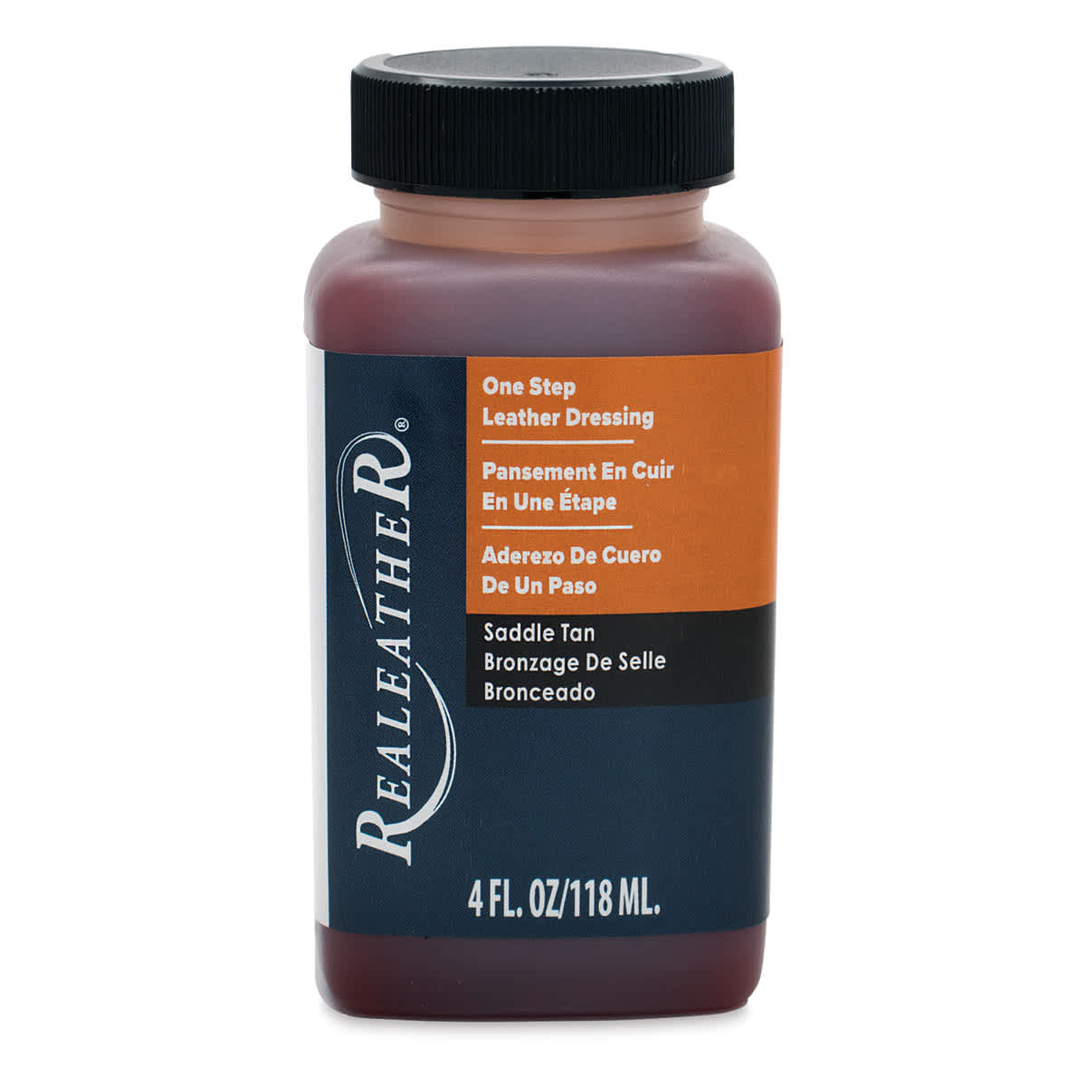 leather saddle dressing Realeather One Step - Tan, 4oz, Count: 1, Size: 4 oz, Model: F2202-04 APD-325