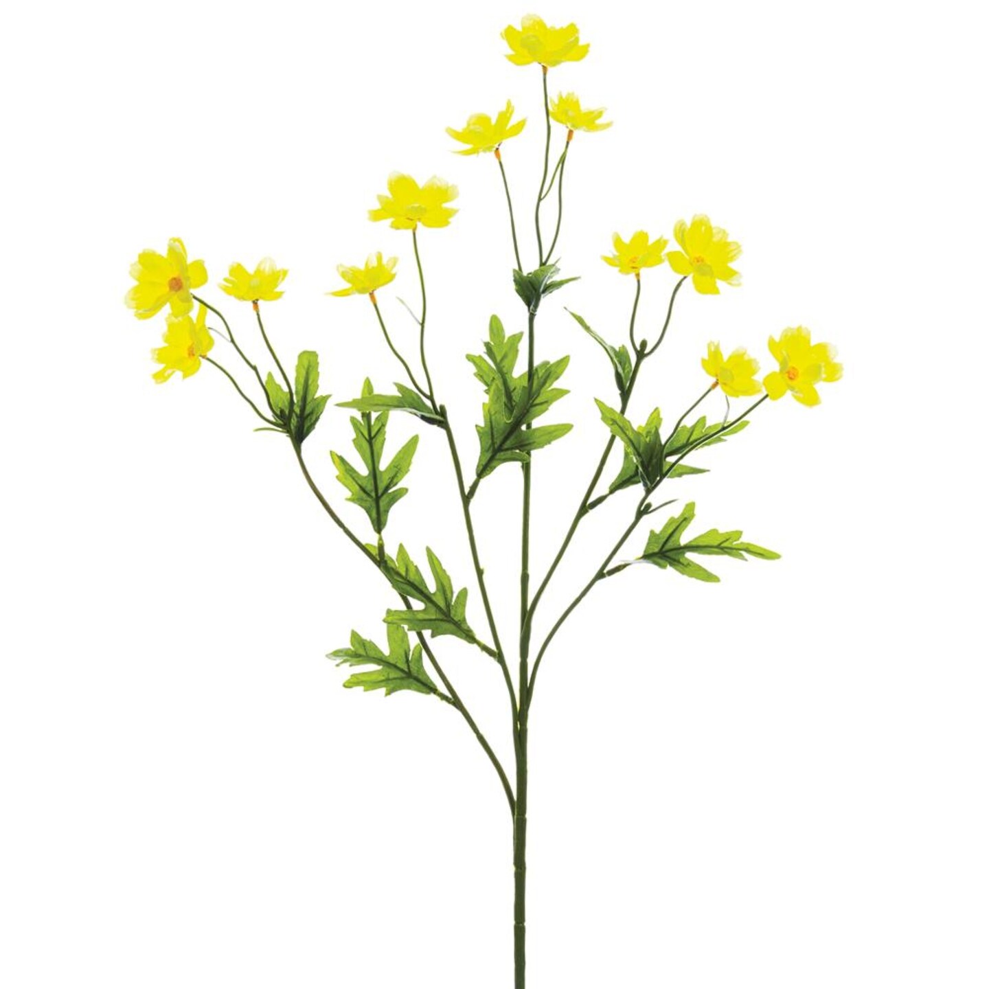 Allstate Artificial Mini Cosmos Floral Spray - 27" - Yellow and Green