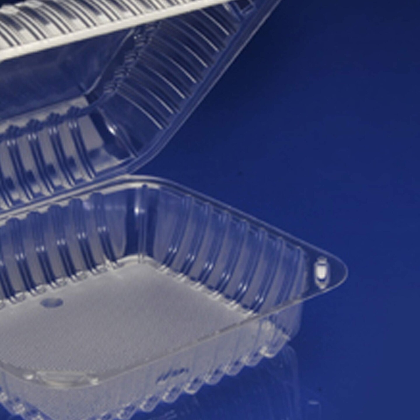 30 Count 8x3" Clear Deep Hinged Takeout Containers Heavy Duty Plastic Meal Boxes