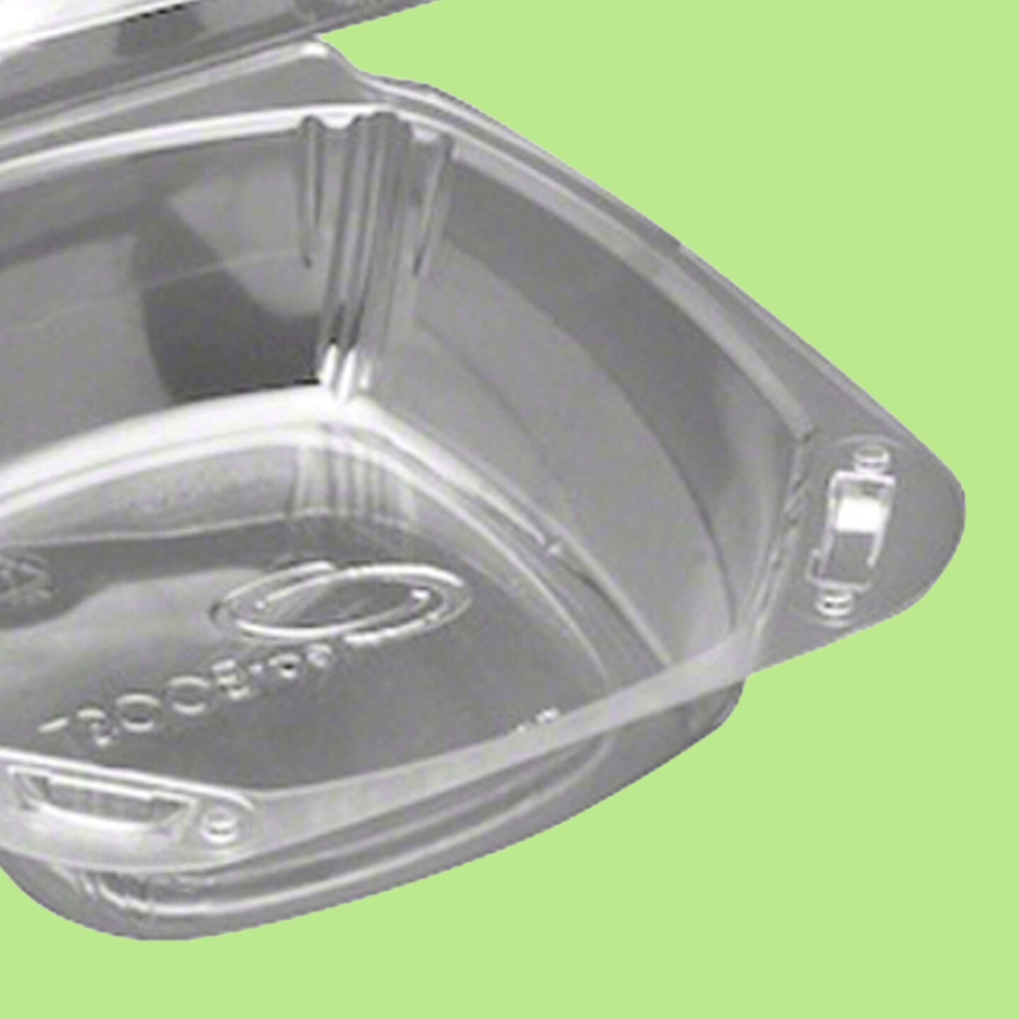 30 Count Clear 6 Inch Medium Hinged Containers by Sol Pak Boost