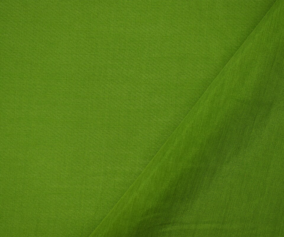 Green Famous Designer Silk Cotton Voile Woven Fabric By the Yard