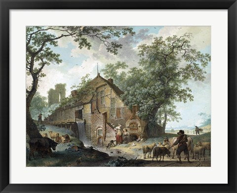 Framed Art A Summer Scene by Hendrik Meyer Wall Decor 18x24 Artwork