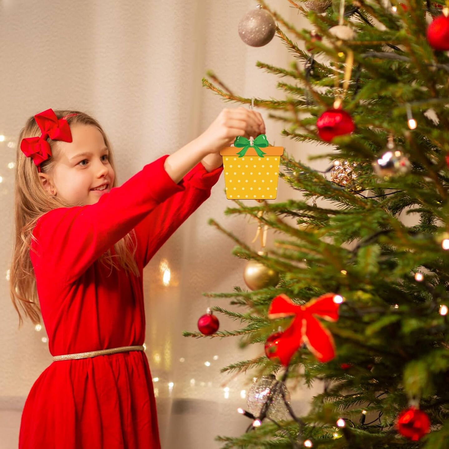 Wooden Christmas Ornaments to Paint for Kids Adults Set of 24