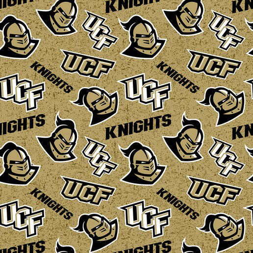 Licensed NCAA University of Central Florida Tone on Tone UCF-1178 Cotton Fabric by the Yard