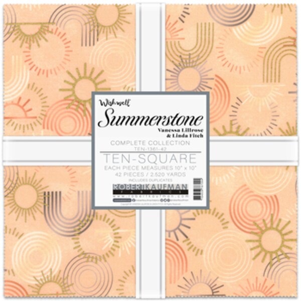 Wishwell Summerstone 10" Square Pack (Layer Cake / Ten Square) by Wishwell for Robert Kaufman (TEN-1361-42)