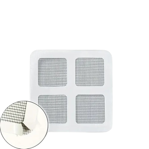 50PCS Disposable Shower Drain Hair Catcher Stickers – Plastic Mesh Filter Covers for Bathroom, Sink & Floor Drain Protection
