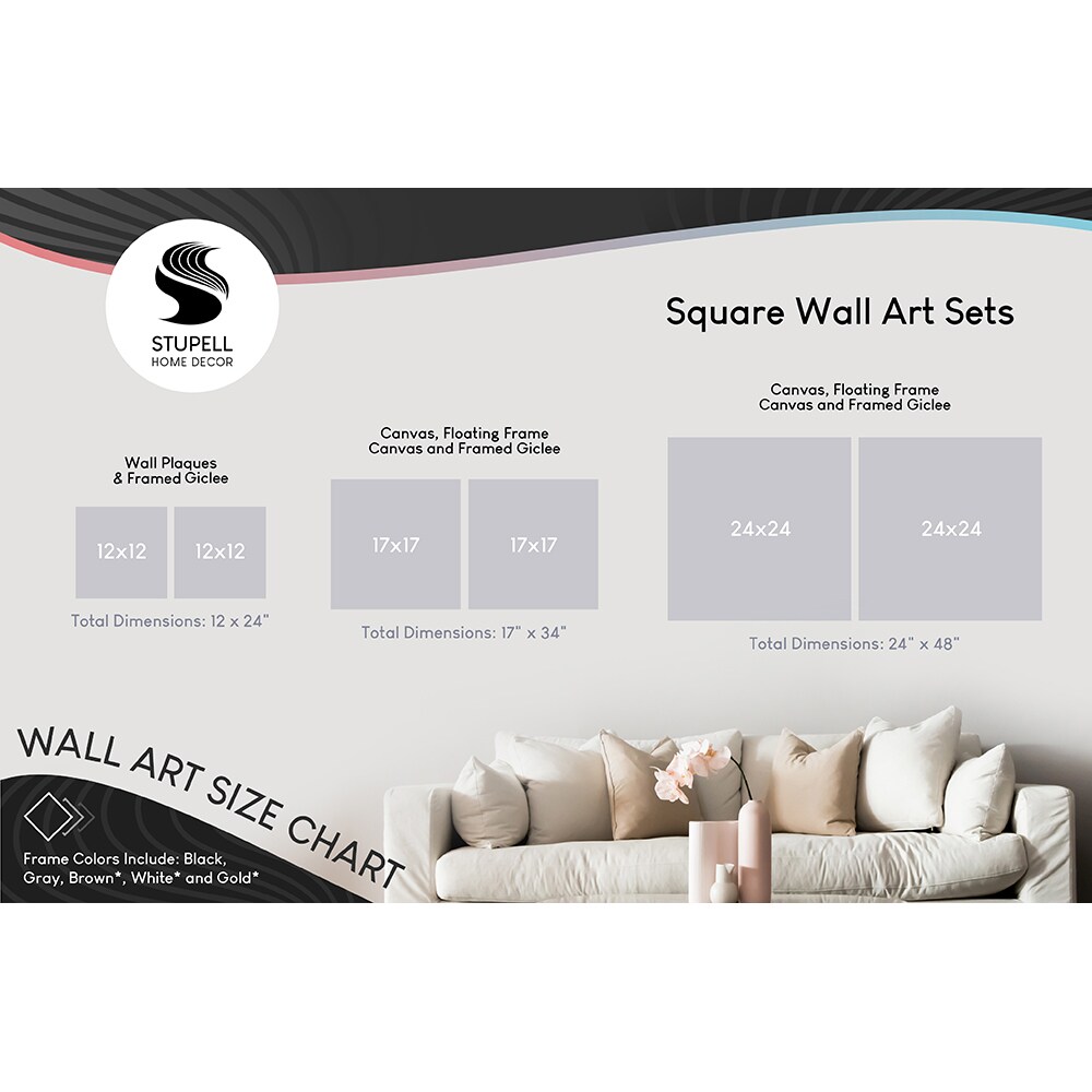 Stupell Industries Abstract Brushed Landscape 2pc Canvas Set Design By June Erica Vess