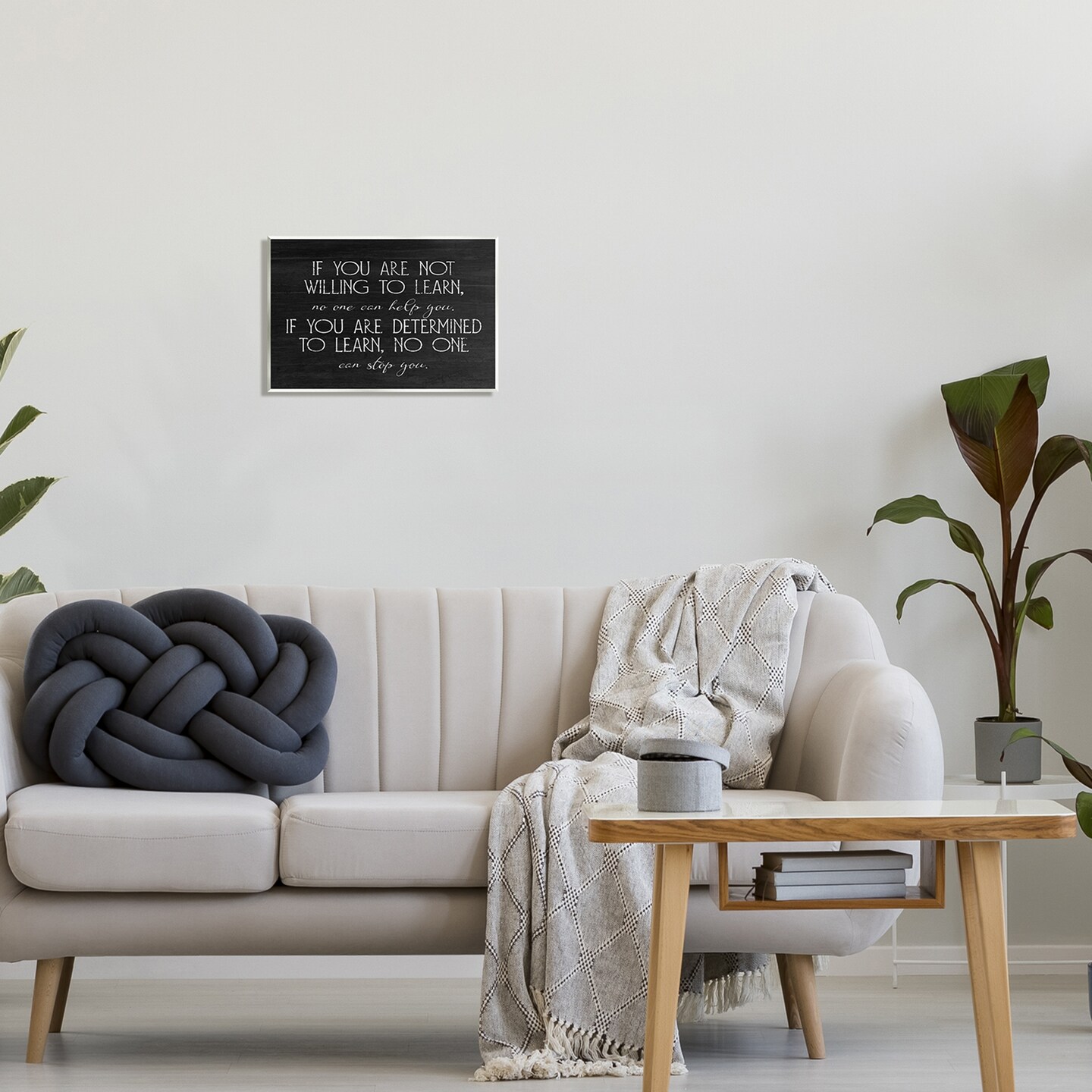 Stupell Industries Determined To Learn Motivational Wall Plaque Design By Lil' Rue