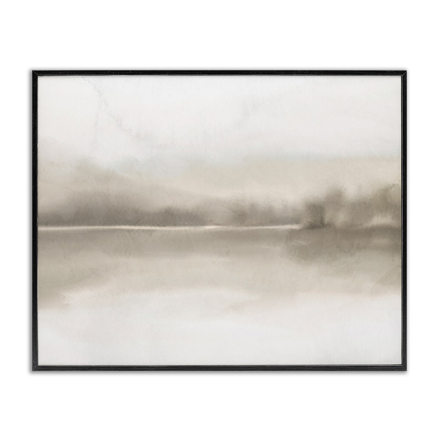 Stupell Industries Hazy Lakeside Landscape Reflection Modern Abstract Design Framed Giclee Design By Ann Bailey