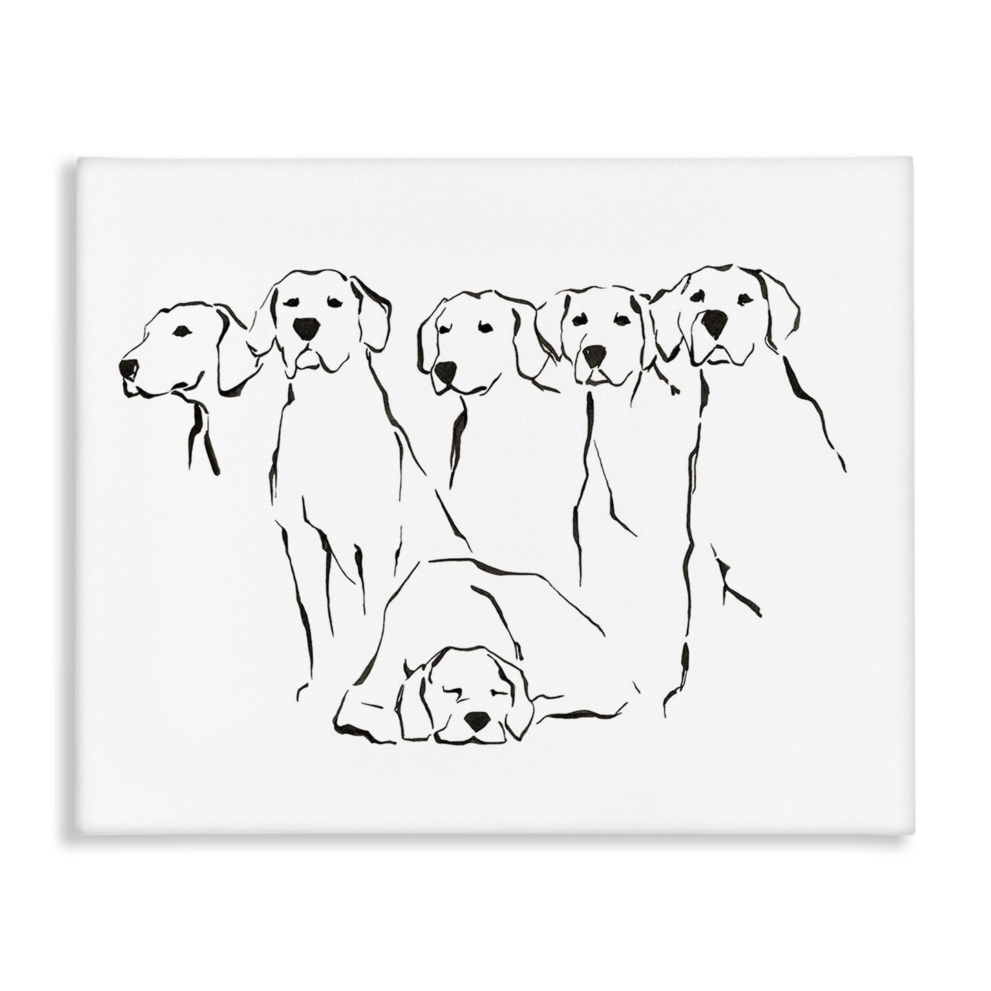 Stupell Industries Minimal Dogs Doodle Canvas Design By Ethan Harper