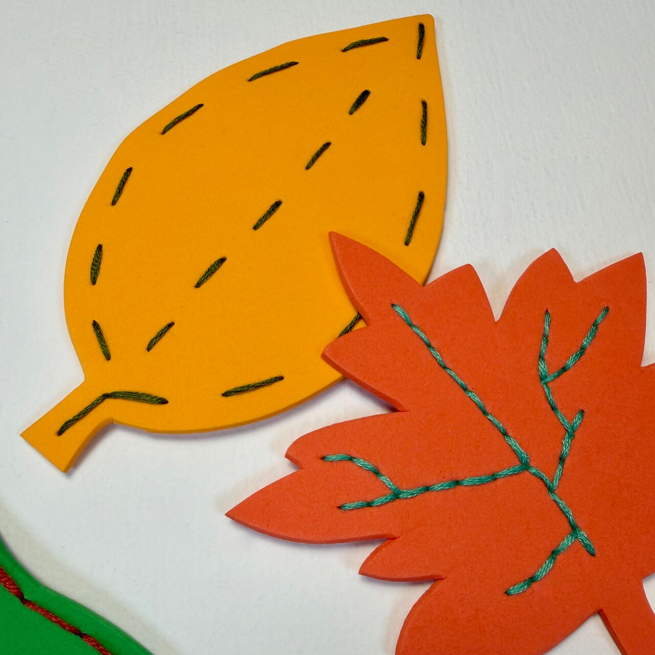 Kids Club: Embroidered Leaves