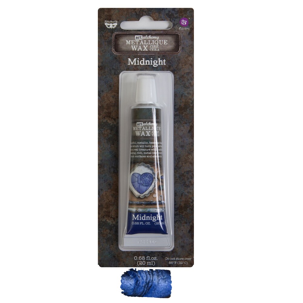 Art Alchemy Metallique Wax - Midnight - 0.68oz (20ml) wax paste