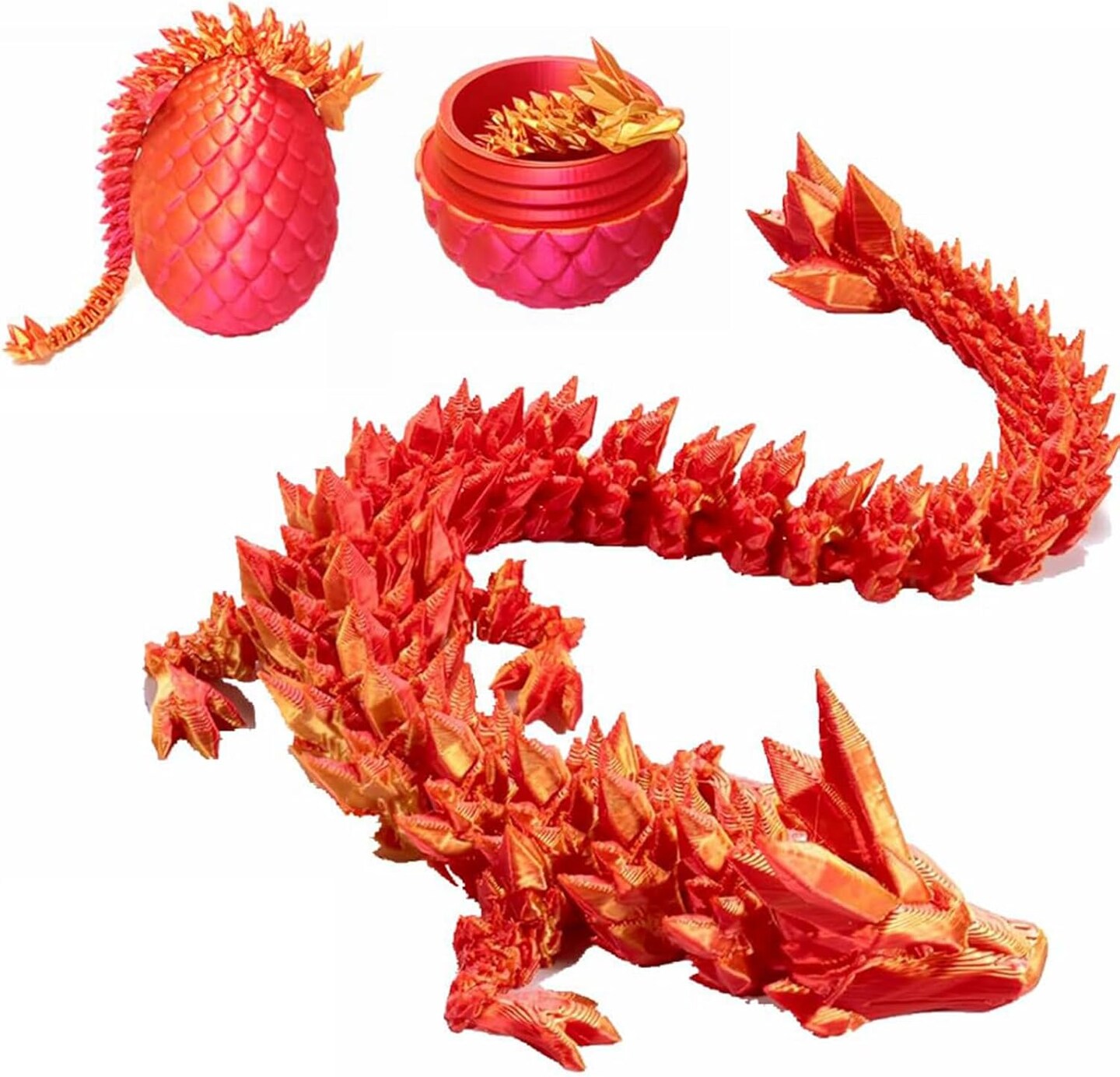 Easter Basket Stufers, 3D Printed Dragon Surprise Egg, Decorative Easter Egg fillers Easter Gifts