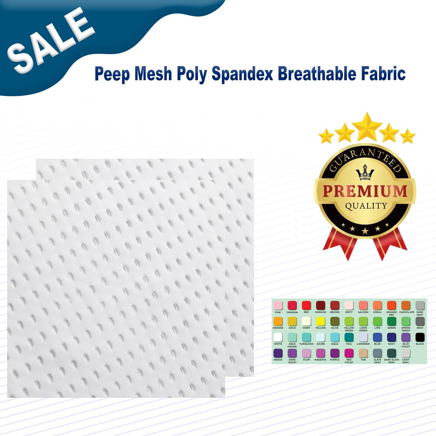 Peep Mesh Poly Spandex Breathable Fabric