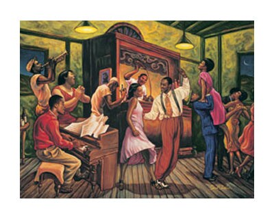 Swing Night by Sarah Jenkins Wall Art Décor 16 x 20 Art Print