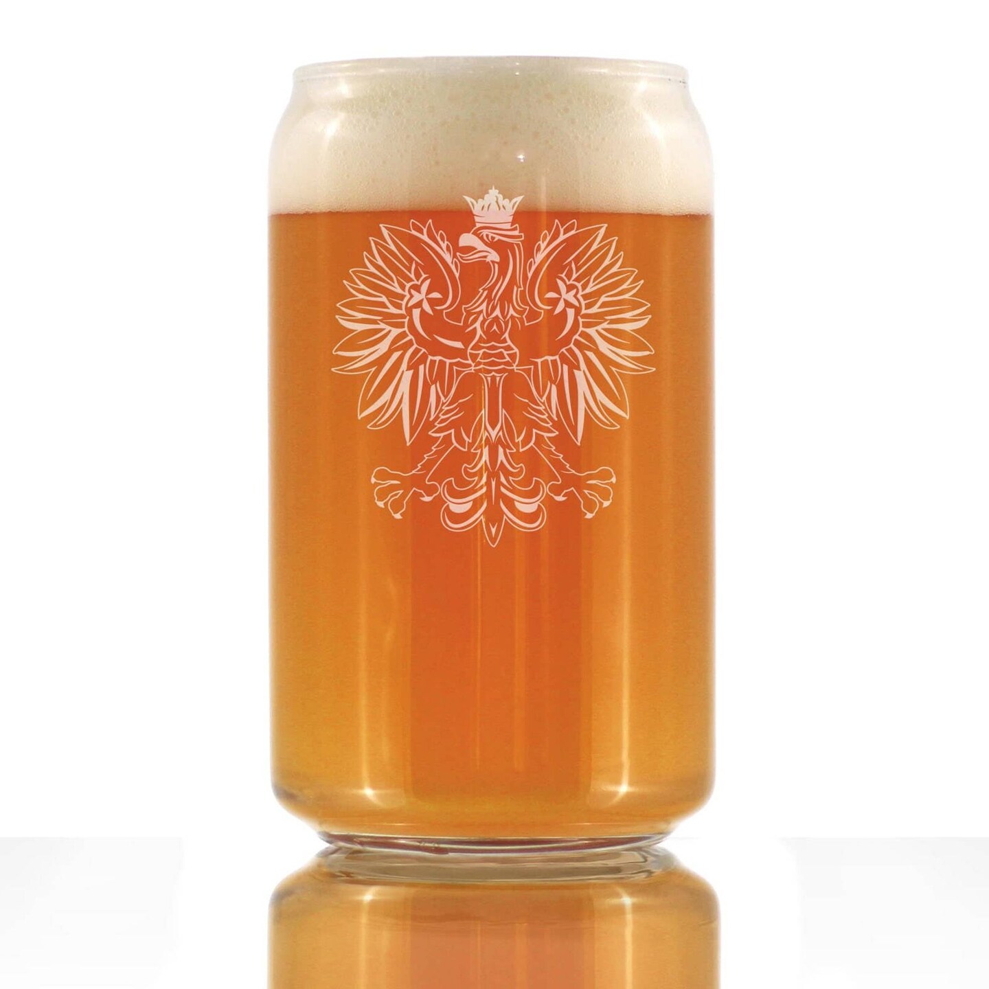 Edge Collections - Clear - Polish Eagle Beer Pint Glass Gifts - 1 Piece