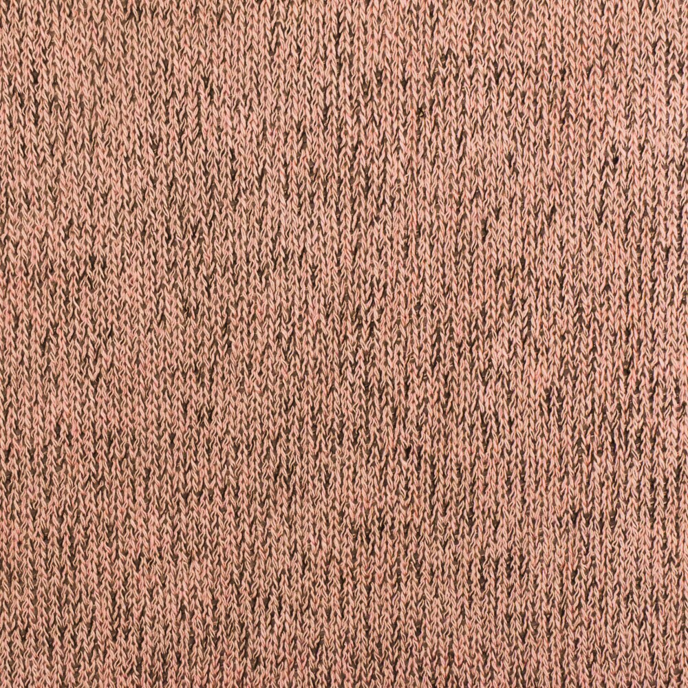 Pastel Peach-Black Texture Stretch Jersey Knit Fabric By the Yard