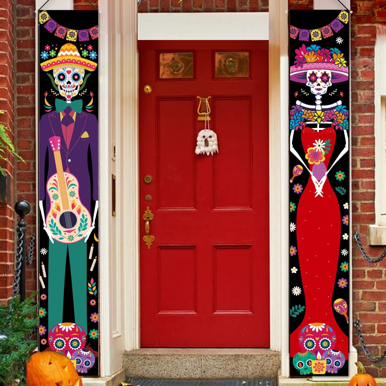 2 Pieces Day of The Dead Decorations(Day of The Dead)