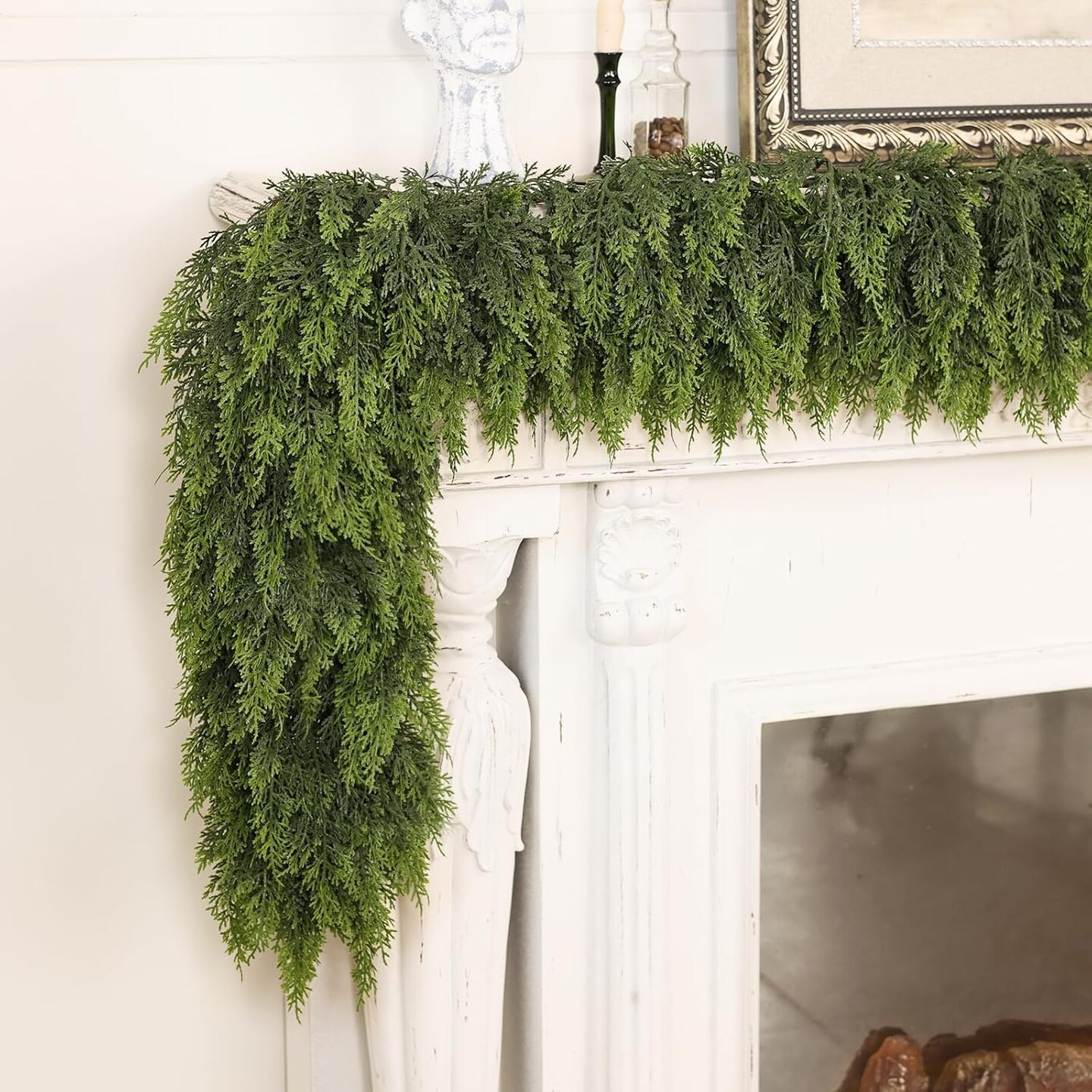 5FT Real Touch Cedar Garland(Green)11.5 x 11.1 x 2.95 inches