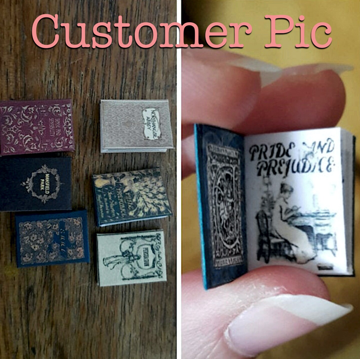 VICTORIAN NOVELS Books 4 Pc 1:12 SCALE MINIATURE Illustrated Readable Books | Australia