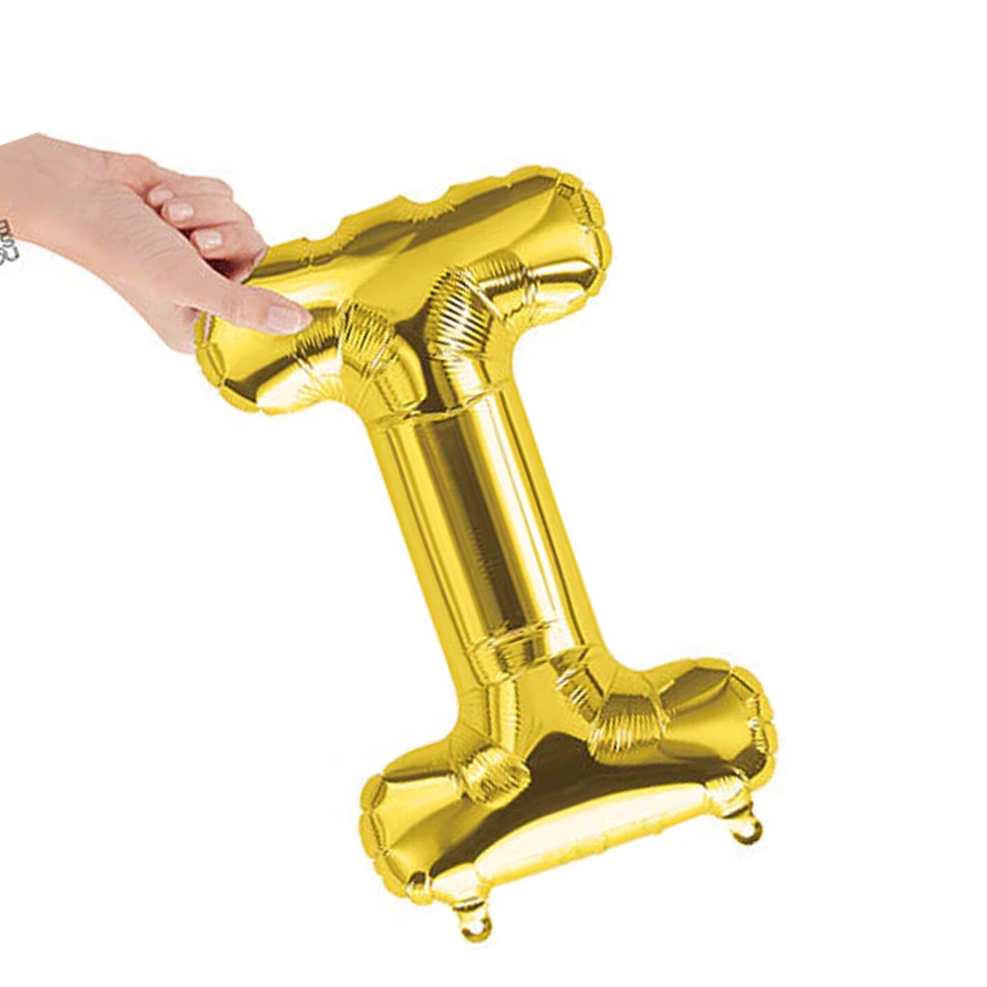 NorthStar Balloons&#xAE; 16&#x22; Gold Letter I Balloon Air Fill Only