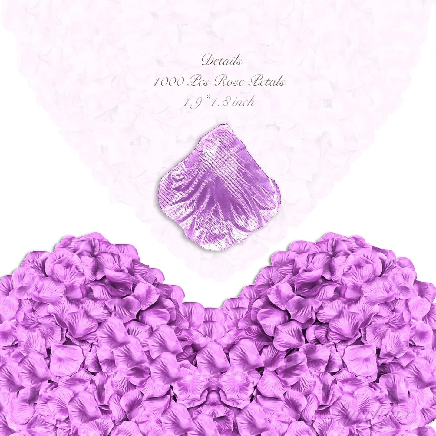 1000 Pieces Rose Petals, Artificial Flower Petals Fake Rose Petals Silk Red Rose Petals