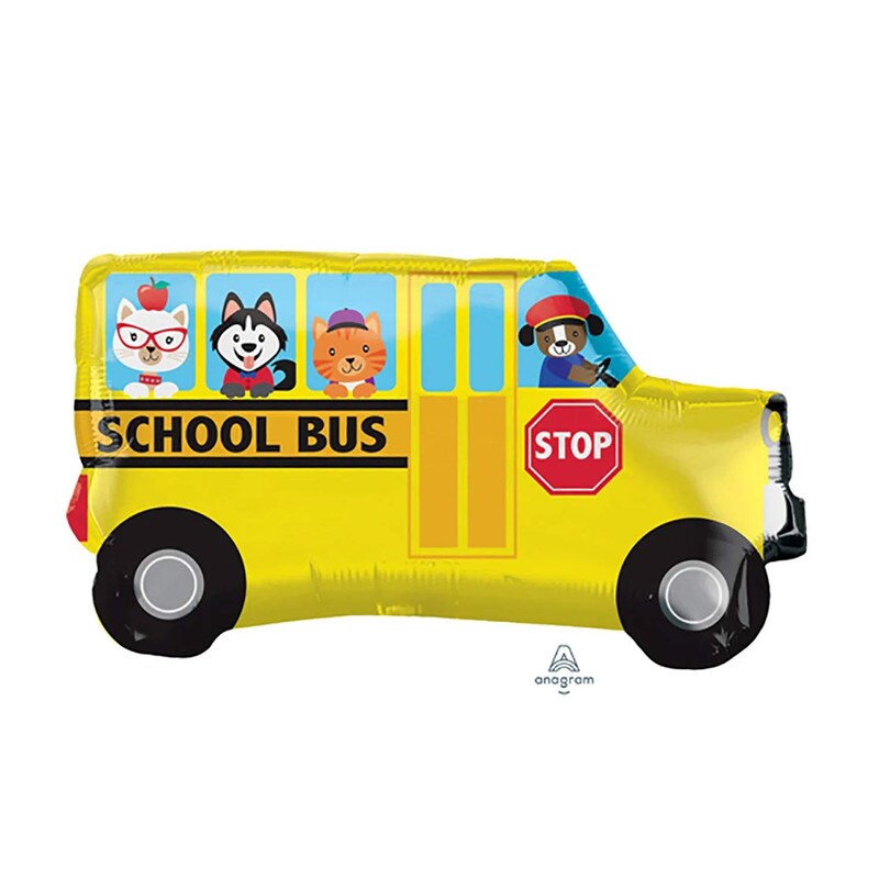 Anagram&#xAE; 30&#x22; Back to School Bus Balloon