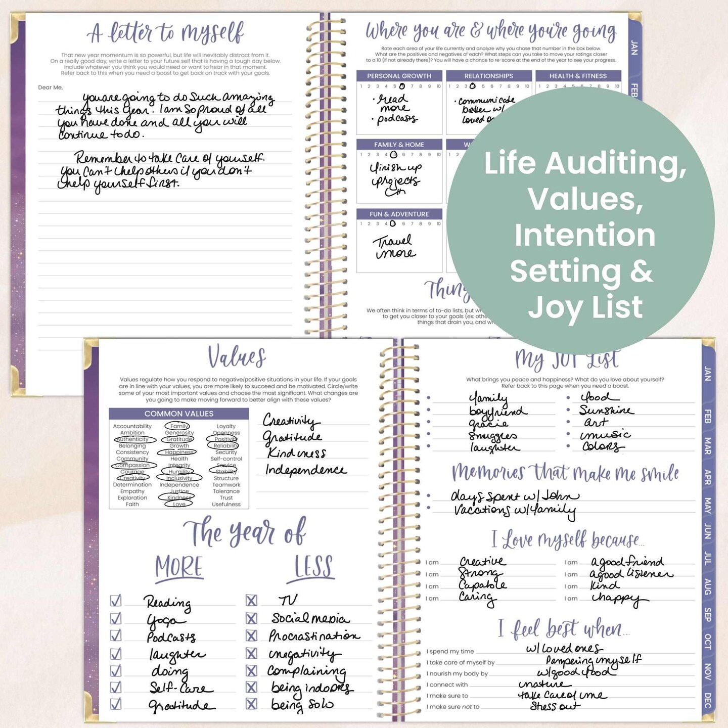 bloom daily planners 2026 Hard Cover Weekly & Monthly Planner, 8.5" x 11", Good Things are Coming