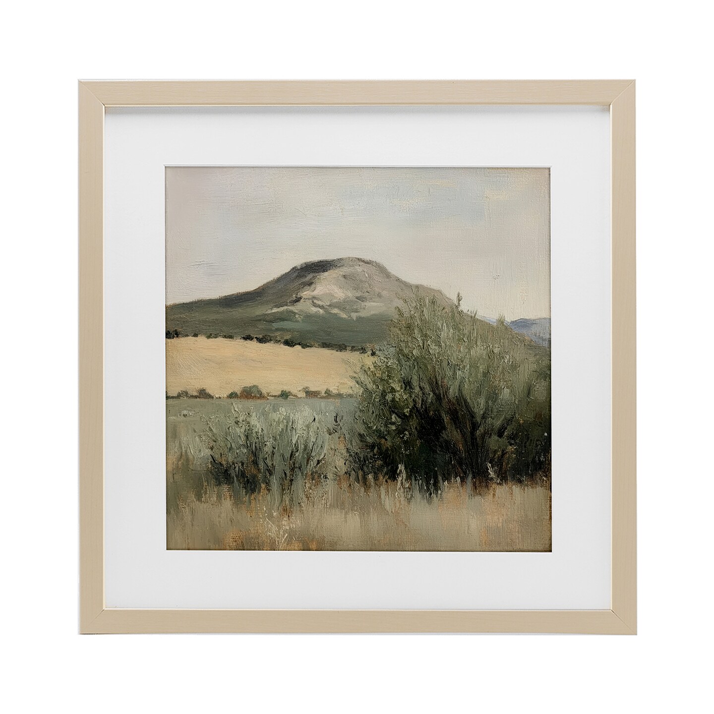 Stupell Industries Spring Mountain Meadow Landscape Framed Print Under Glass, design by Petal Prints Design