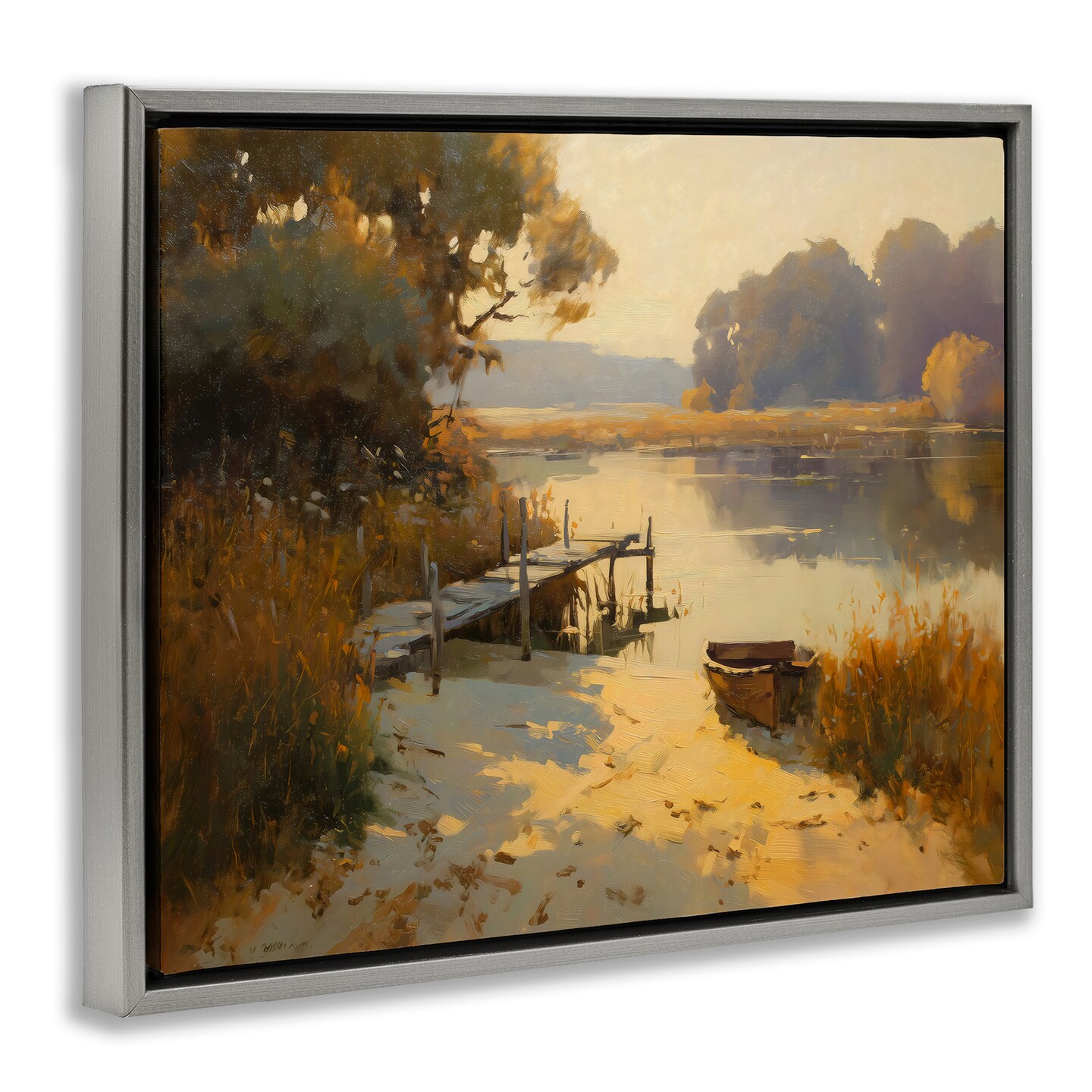 Stupell Industries Golden Hour in Autumn Floating Frame, design by Arlington Prints