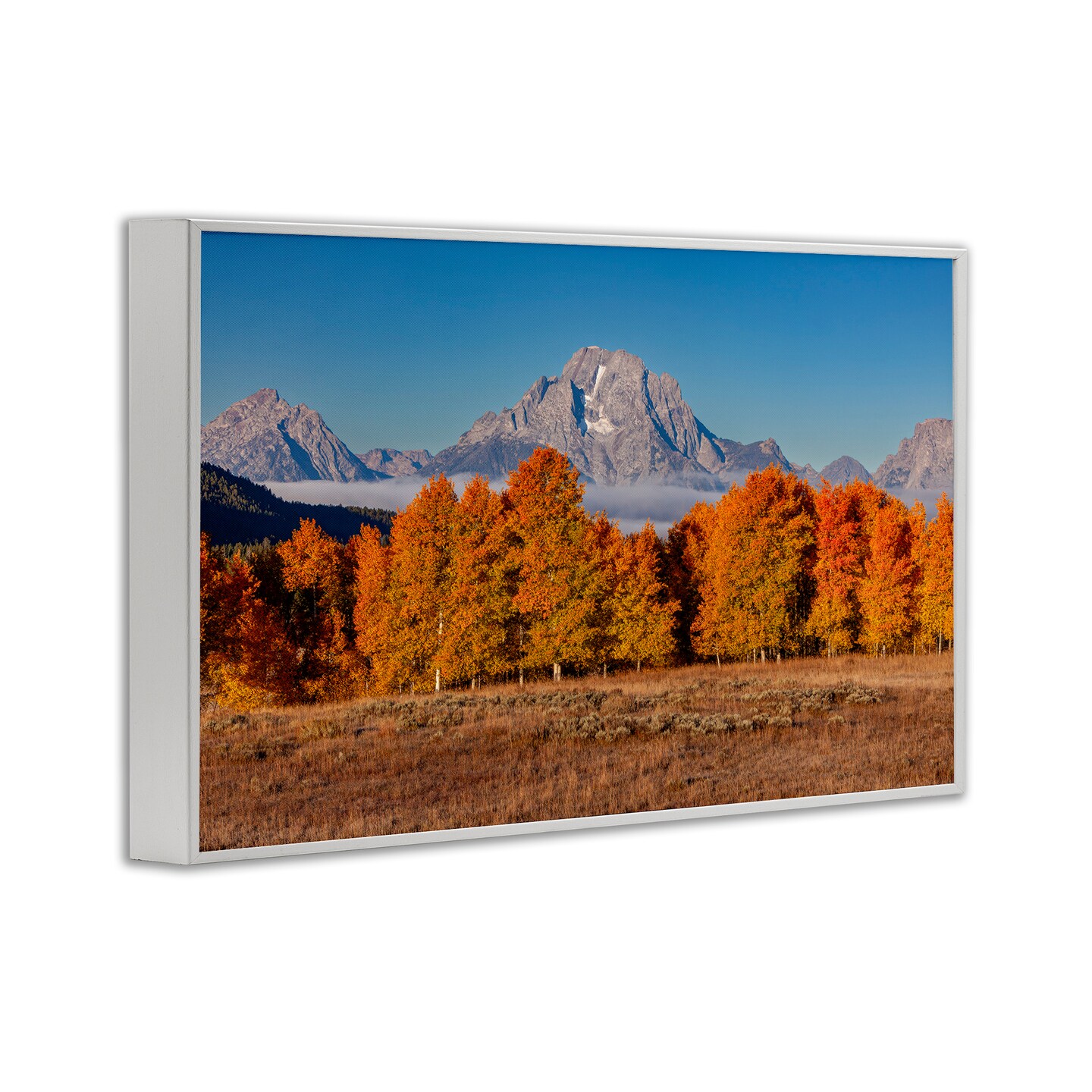 Stupell Industries Autumn Tree Line With Mountain Framed Giclee, design by Shelley Carlisle