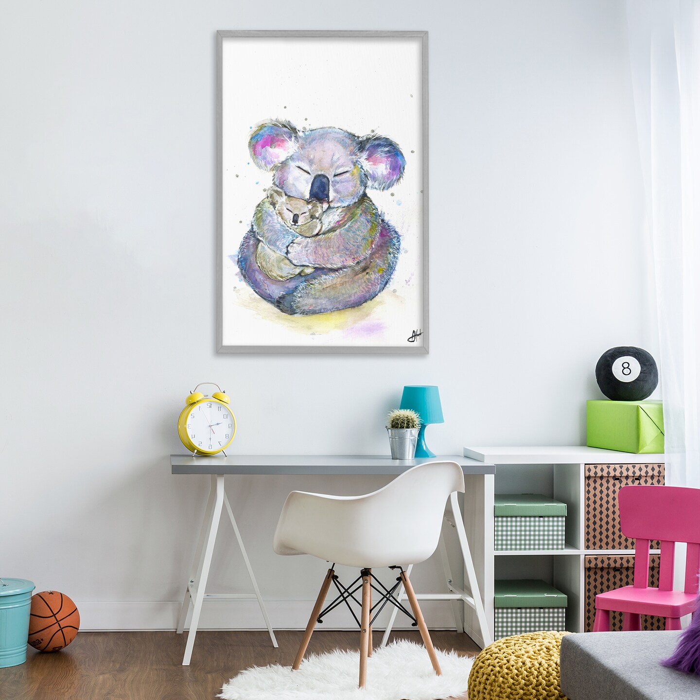 Stupell Industries Cuddly Koalas Wildlife Framed Giclee, design by Marc Allante