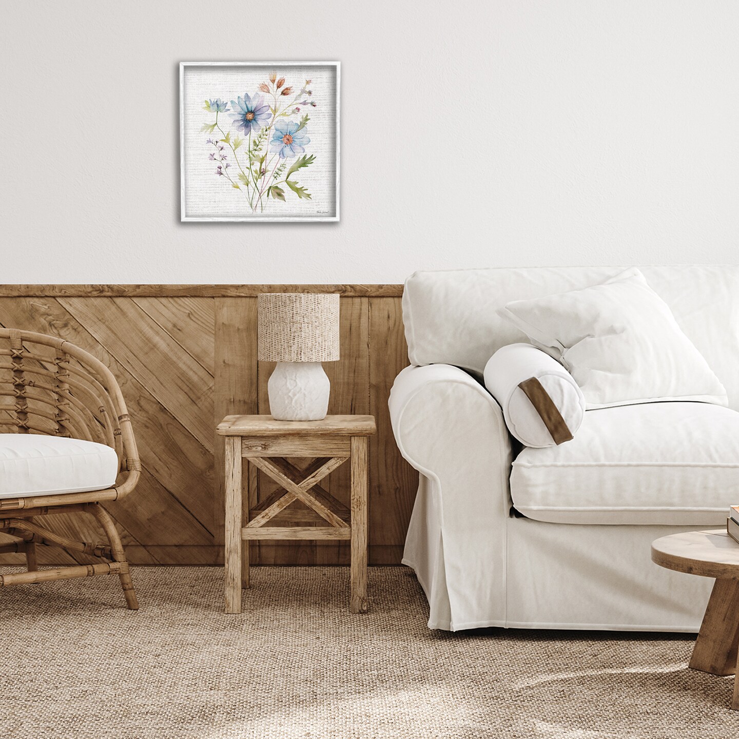 Stupell Industries Wild Floral Botanical Bundle Framed Giclee, design by Nicole DeCamp