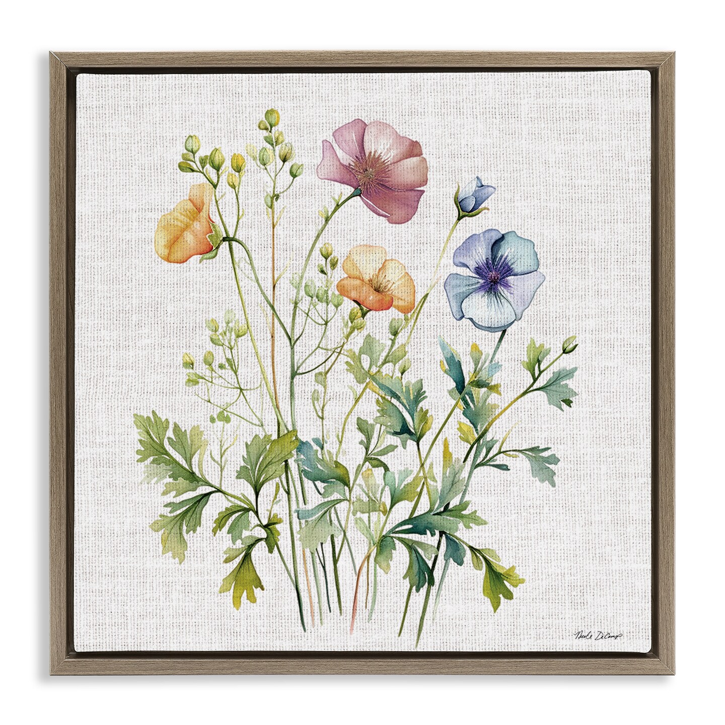 Stupell Industries Wild Botanical Bundle Floating Frame, design by Nicole DeCamp