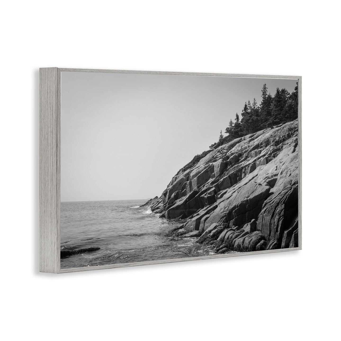 Stupell Industries Steep Ocean Cliff Side Framed Giclee, design by James Rodewald