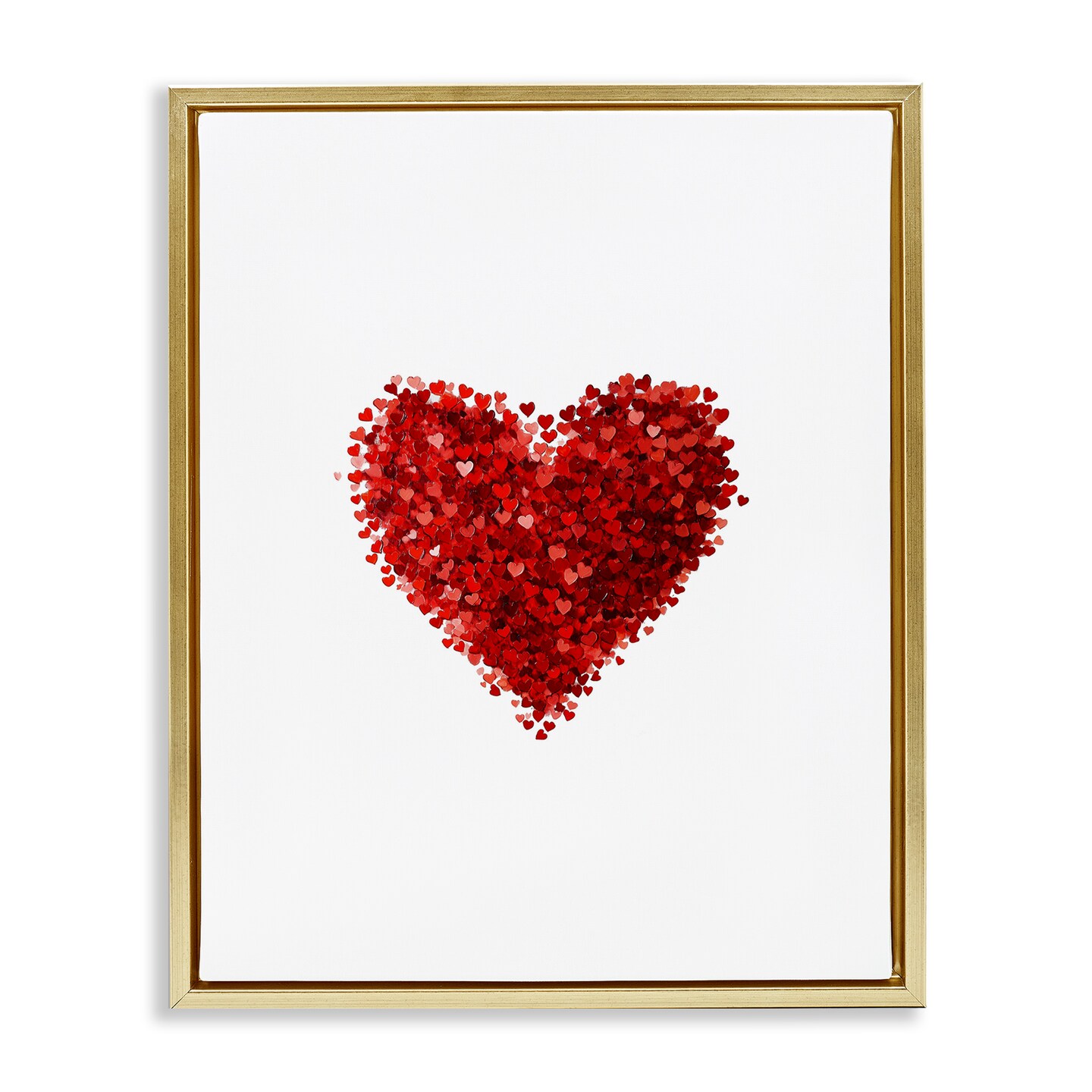 Stupell Industries Cluster of Hearts Shape Floating Frame, design by Christine Simpson Art